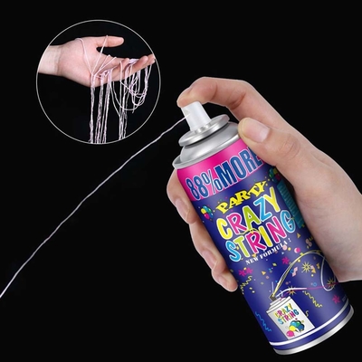 Vòng bắn 5-8m Đơn giản, màu sắc và Silly Crazy String Spray cho trang trí lễ hội