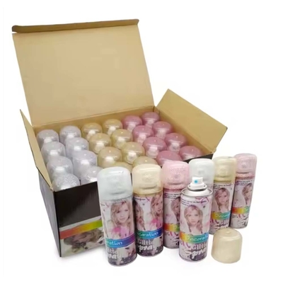 Phòng tiệc Glitter Spray Instant Hair Color Spray Cho các bữa tiệc Lễ hội OEM dự kiến