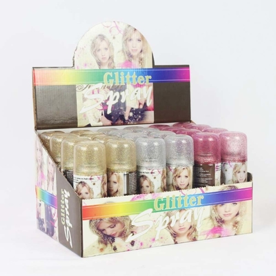 Phòng tiệc Glitter Spray Instant Hair Color Spray Cho các bữa tiệc Lễ hội OEM dự kiến